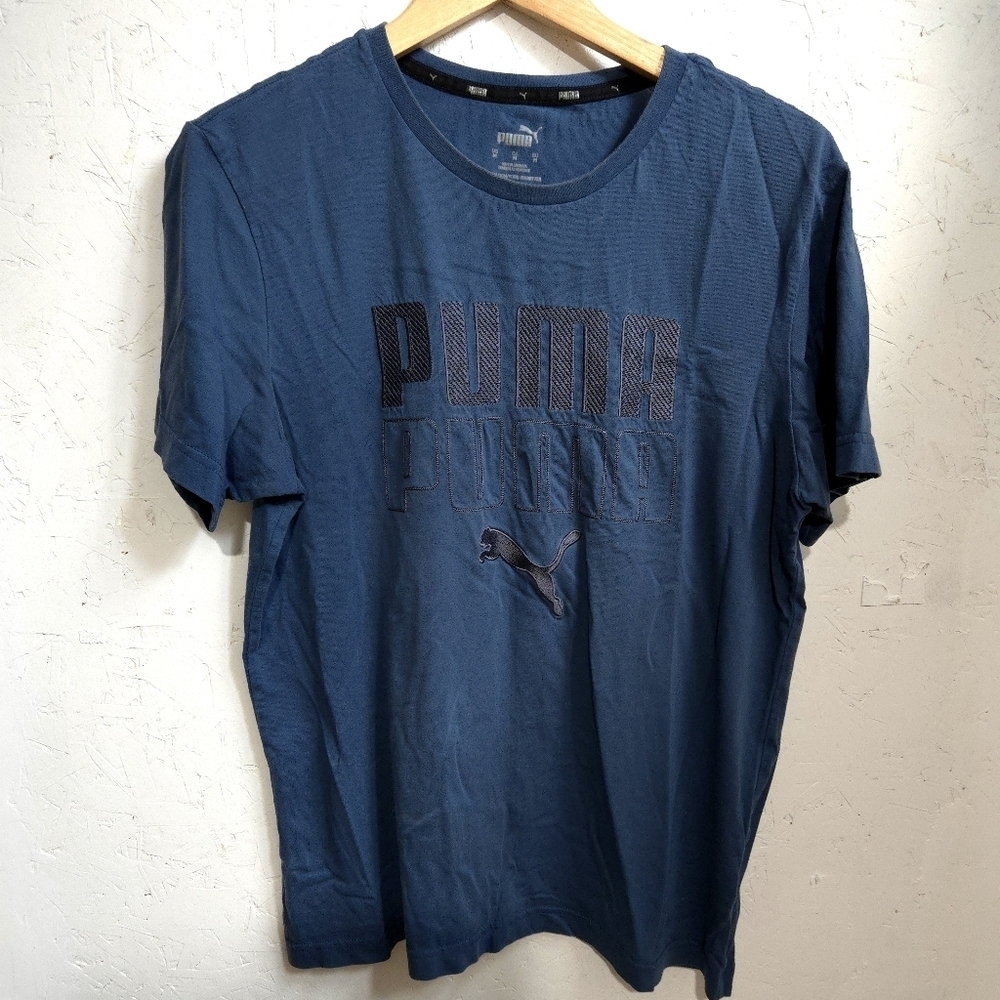 PUMA | Men's Dark Blue Graphic Tee